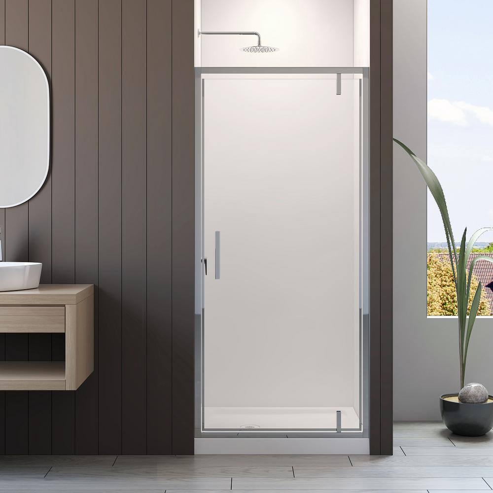 36'' Chrome Frameless Glass Shower Door