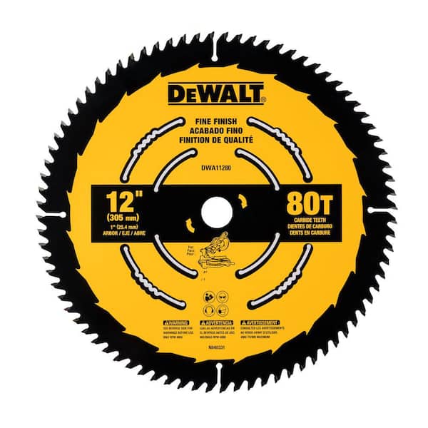 DEWALT 12 in. 80-Tooth Circular Saw Blade