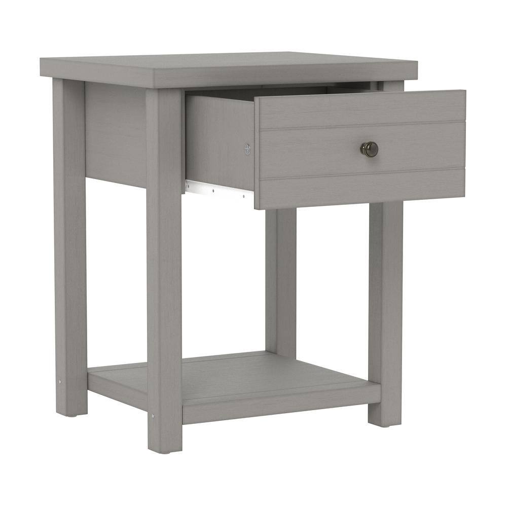 Harmony Gray Oak Rectangular Accent Table with Storage