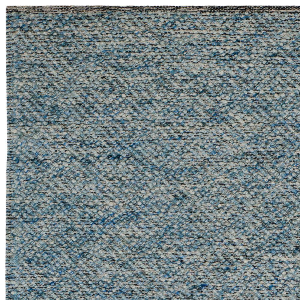 Blue Hand-Tufted Wool 8' x 10' Rectangular Area Rug