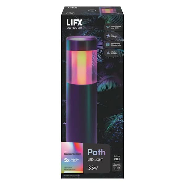 LIFX Low Voltage Black RGB Integrated LED Smart Wi-Fi Round