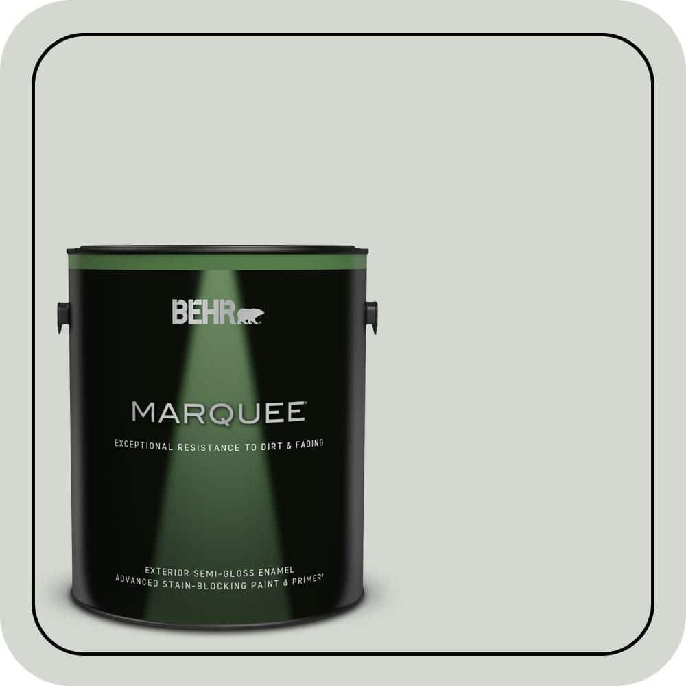 BEHR MARQUEE 1 gal. #N410-2 Brook Green Semi-Gloss Enamel Exterior ...