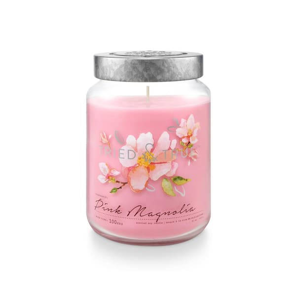 Unbranded 22.2 fl. oz. Pink Magnolia XLarge Jar Scented Candle (1-Pack)
