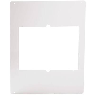 Com-Pak Twin Metal Adapter Plate in White