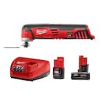 M12 12-Volt Lithium-Ion Cordless Oscillating Multi-Tool with One M12 4.0 Ah and One M12 2.0 Ah Battery Pack and Charger