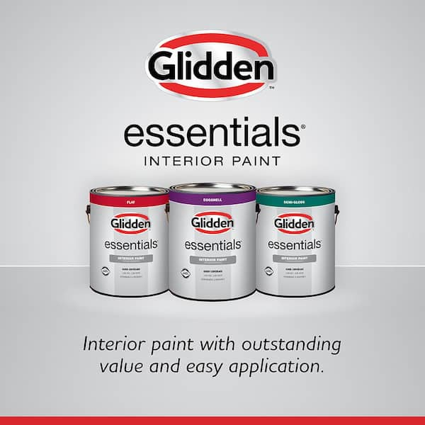 Glidden Essentials 1 gal. PPG1175-3 Lavender Haze Flat Interior Paint  PPG1175-3E-01F - The Home Depot