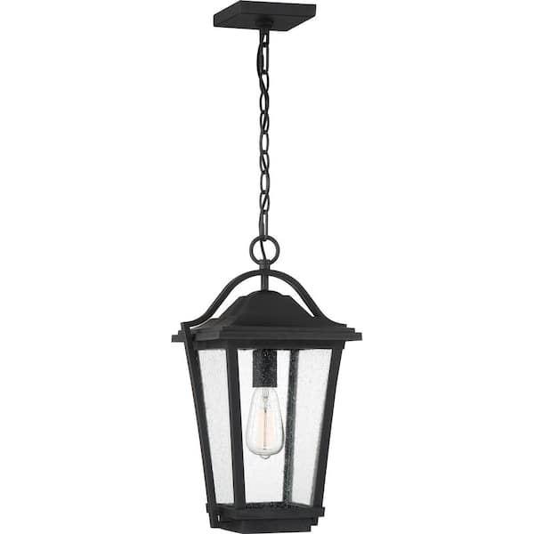 Quoizel Dunham 1-Light Earth Black Outdoor Pendant Light DRS1911EK ...