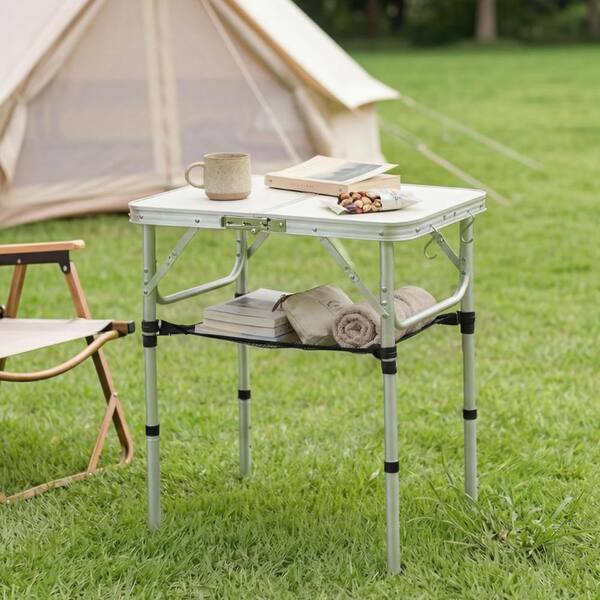 YUFIFAIRY Small Folding Table 2 Foot, Portable Camping Table with