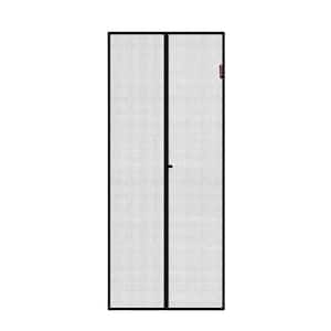 38 in. x 97 in. Gray Fiberglass Magnetic Screen Door Mesh for Patio Door and Front Door