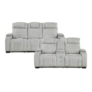 Lazzara Camilla 84 in W Pillow Top Arm Microfiber Rectangle 3