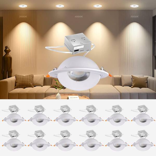 TORCHSTAR 6 Inch Recessed Can Light Trim, Air Tight Argentina