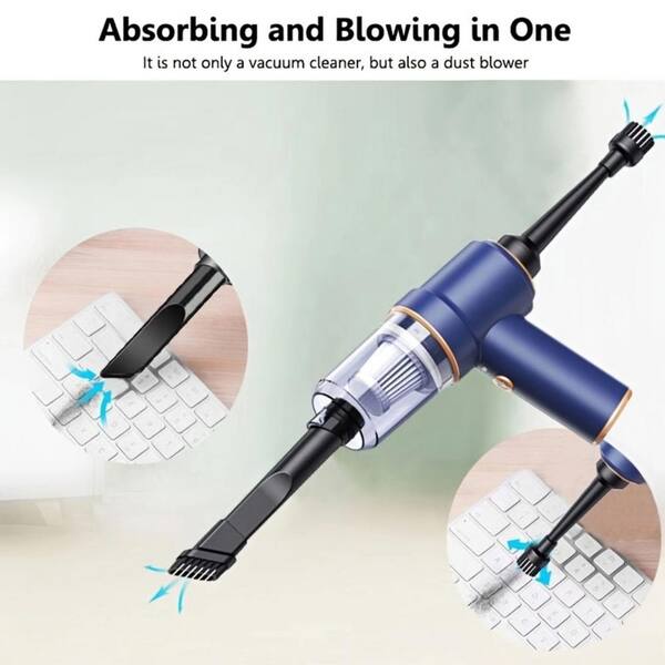 Cordless Handheld Vacuum Cleaner, 8000Pa Strong Suction Hand Held Vacuum  with 25-30Mins Long Runtime Rechargeable Battery Lightweight Hand Vacuum  for