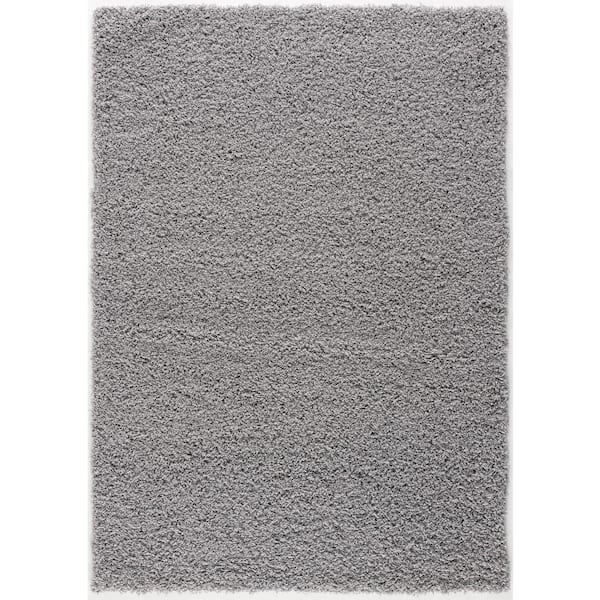L'Baiet Yara Grey 2 ft. x 3 ft. Shag Scatter Area Rug