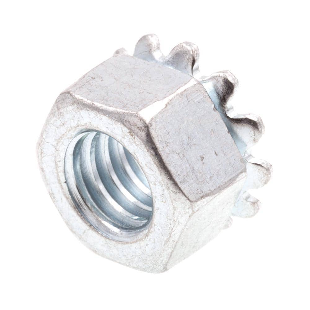5/16"-18 Coarse KEPS Nut Star Nut with Ext Tooth Lockwasher Zinc 