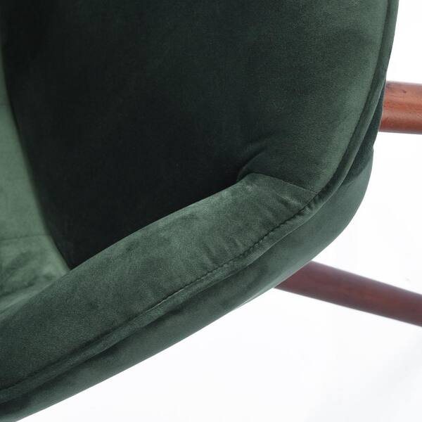 Homy Casa - Kas Green Velvet Tufted Arm Chair