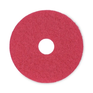 15 in. Dia Red Buffing Floor Pads (5-Pack)