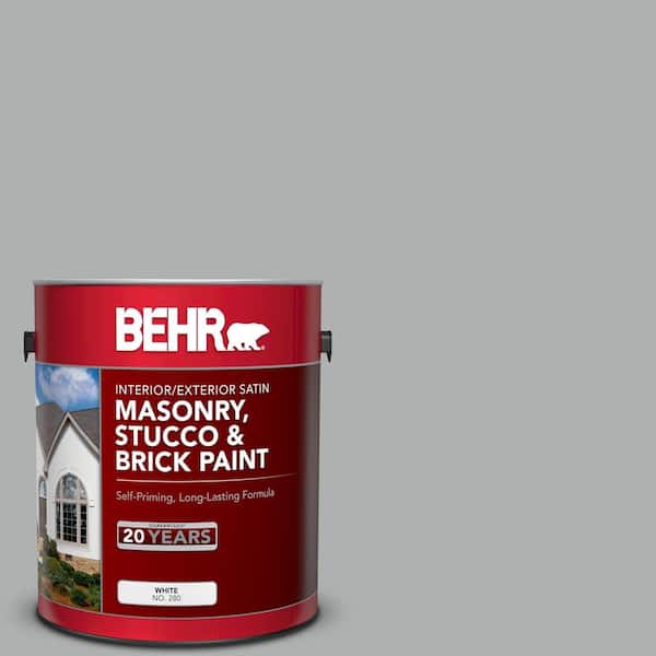 1 gal. #780F-4 Sparrow Satin Interior/Exterior Masonry, Stucco and Brick Paint