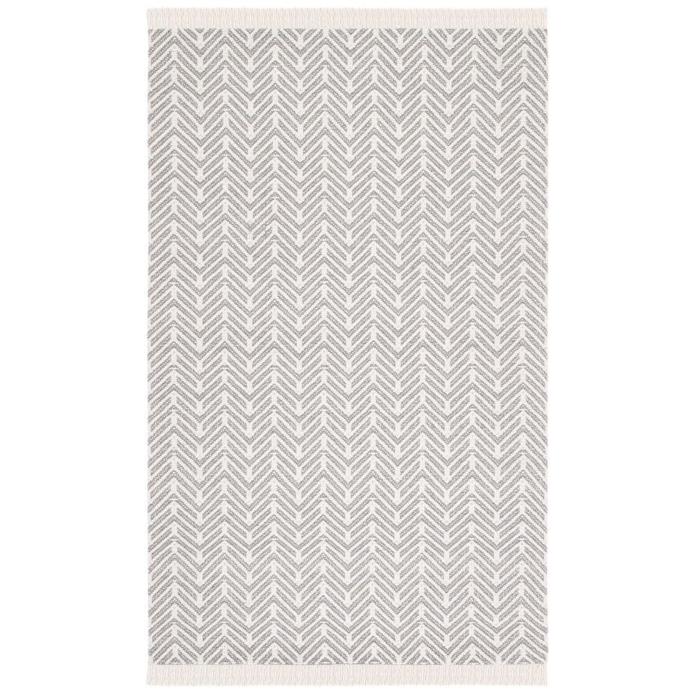 Natura 4 ft. x 6 ft. Ivory/Gray Monochrome Herringbone Area Rug price history on PriceWatchPro