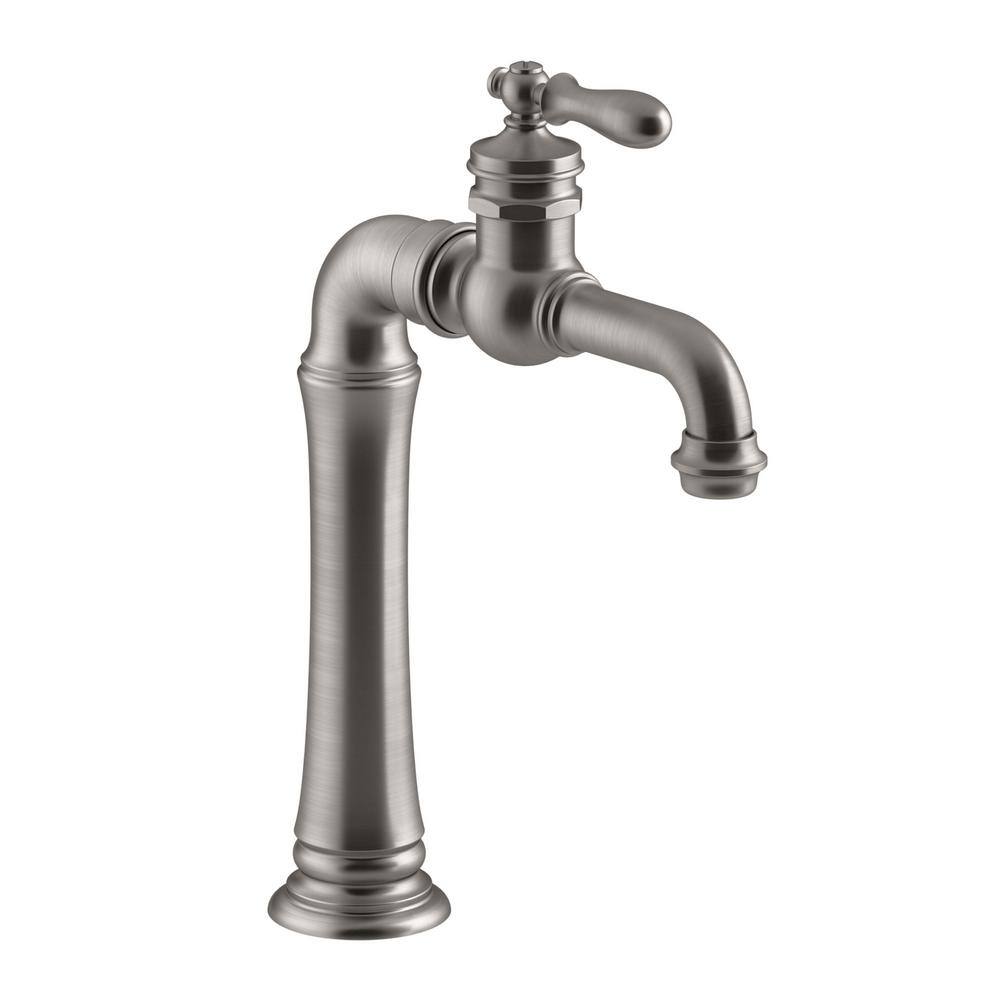 KOHLER Artifacts Single-Handle Gentleman's Bar Faucet in Vibrant Stainless