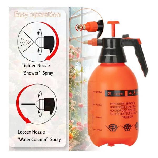 2 gal. Cordless Handheld Pressure Sprayer with Adjustable Brass