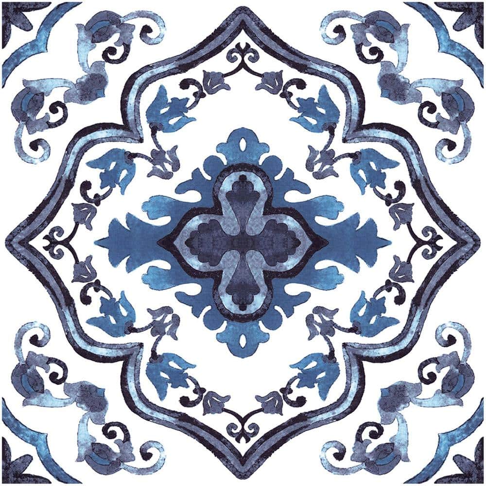 24 in. W x 120 in. L Blue Peel & Stick Vinyl Flooring Roll, Water-Resistant, Cut to Length (20 sq. ft.) price history on PriceWatchPro