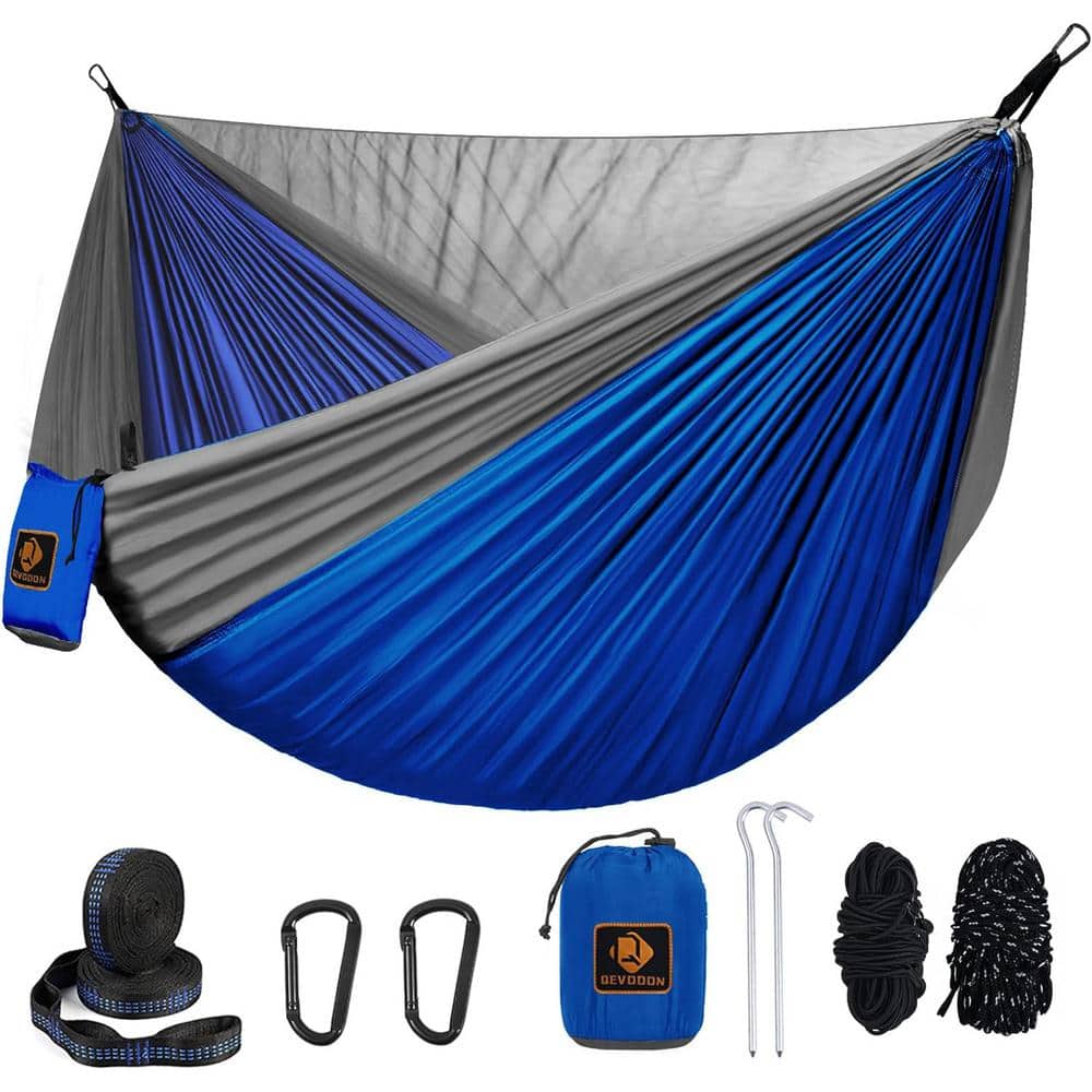 9.5 ft. Camping Portable Lightweight Nylon Parachute Hammocks with Mosquito