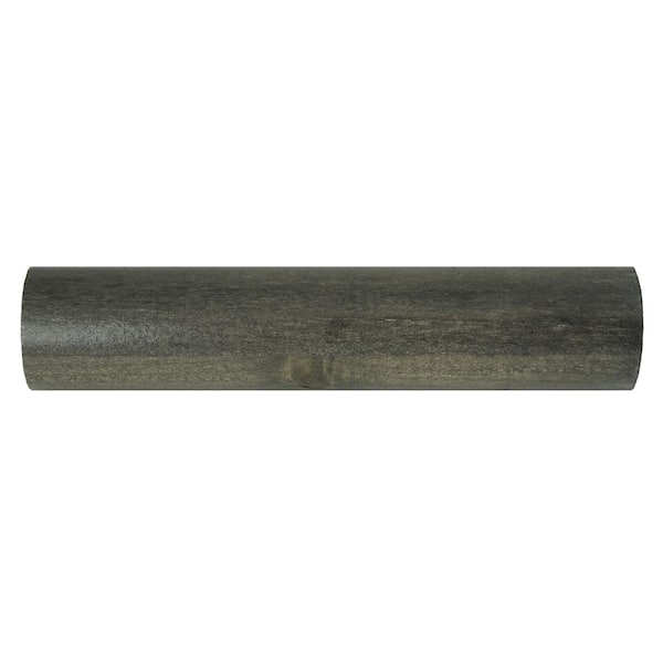 Everbilt 72 in. Heavy-Duty Gray Wood Closet Rod