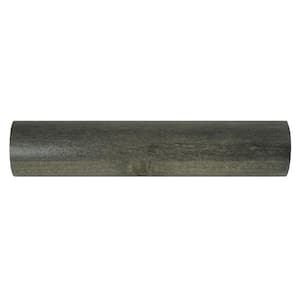 96 in. Heavy-Duty Gray Wood Closet Rod