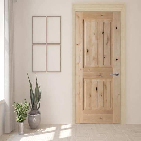 Premium White Oak Geometric Door