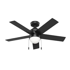 Rogers 44 in. Indoor Matte Black Ceiling Fan