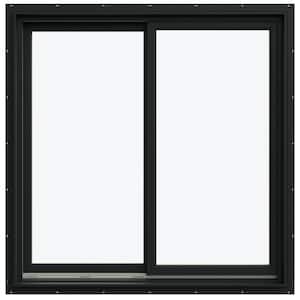 47.3125 in. x 47.5625 in. W-5500 Left-Hand Sliding Wood Clad Window
