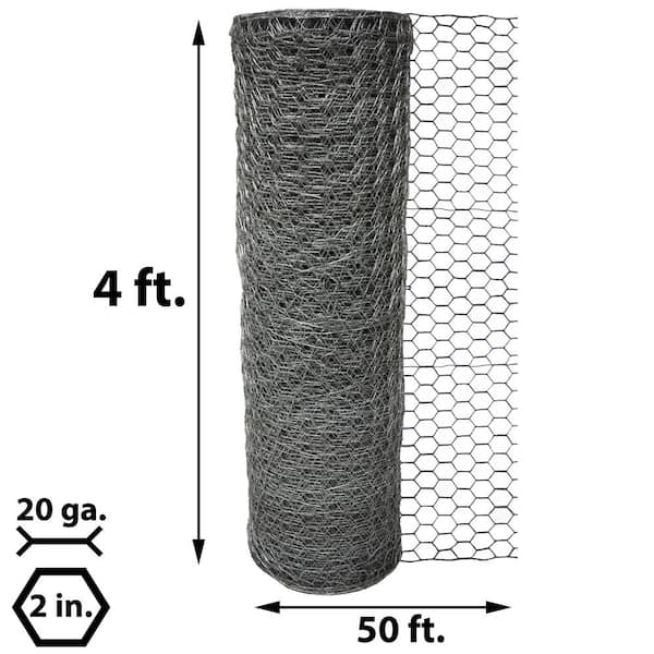 Acorn International 2 in. x 4 ft. x 50 ft. Poultry Netting