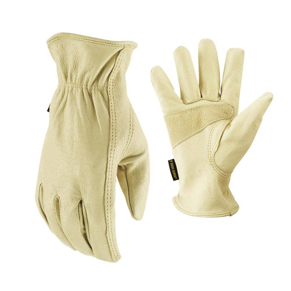 Size XL Leather Abrasion Protection Work Gloves