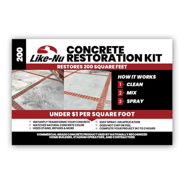 200 sq. ft. Spray On Concrete Mix/Resurfacer