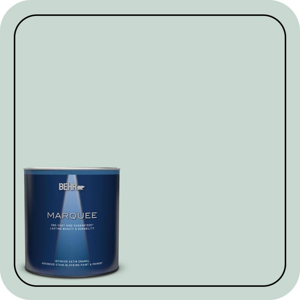 1 qt. #480E-2 Tide Pools Satin Enamel Interior Paint & Primer price history on PriceWatchPro