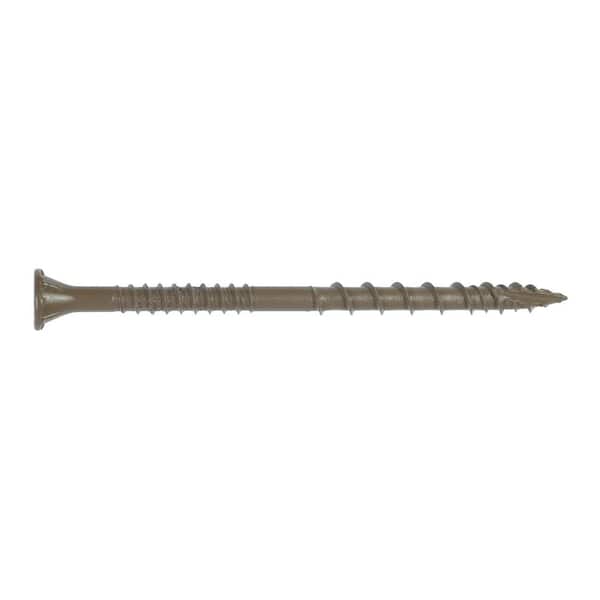 #10 x 3 in. T25 6-Lobe, Flat Head, Deck-Drive DSV Wood Screw, Quik Guard, Tan (770-Pack)
