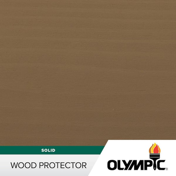 Olympic Wood Protector 1 gal. SC-1083 Taupe Exterior Solid Stain Plus Sealer in One