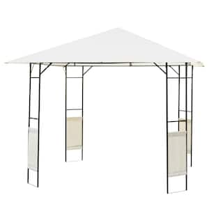 10 ft. x10 ft. Outdoor Modern Gazebo Canopy Cover with Cloth Side Panels, Weather-Resistant Canopy, and Sturdy Build