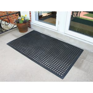 Indoor/Outdoor Durable Anti-Fatigue 24 in. x 36 in. Industrial Commercial Home Restaurant Bar Rubber Floor Mat (3-Piece)