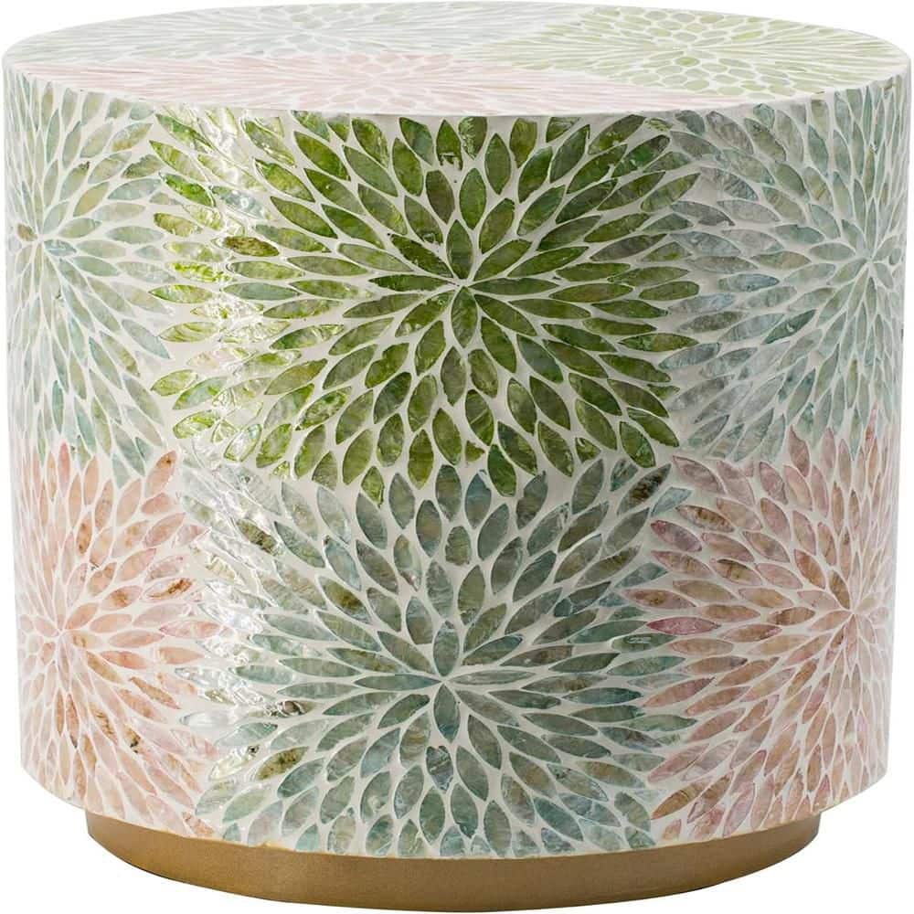 14 in. Multicolor Round Wood End Table, Sturdy Build End Side Table for Living Rooms price history on PriceWatchPro