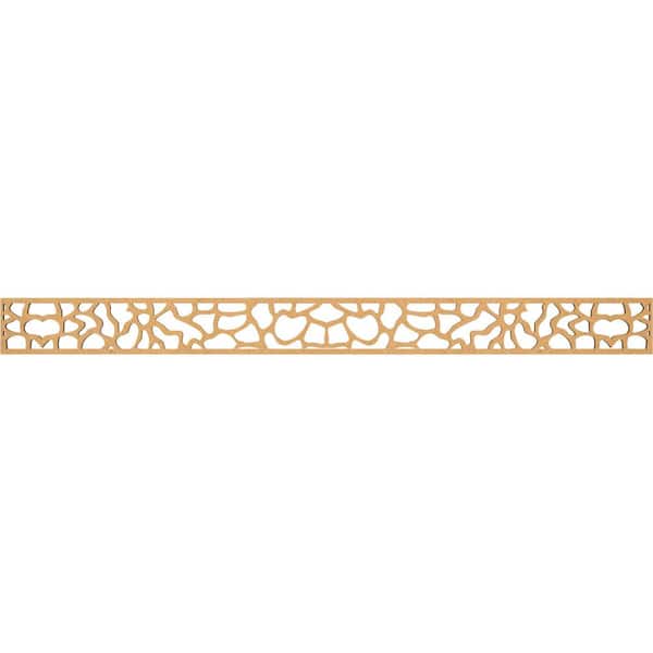 Ekena Millwork Rochester Fretwork 0.25 in. D x 46.375 in. W x 4 in. L MDF Wood Panel Moulding