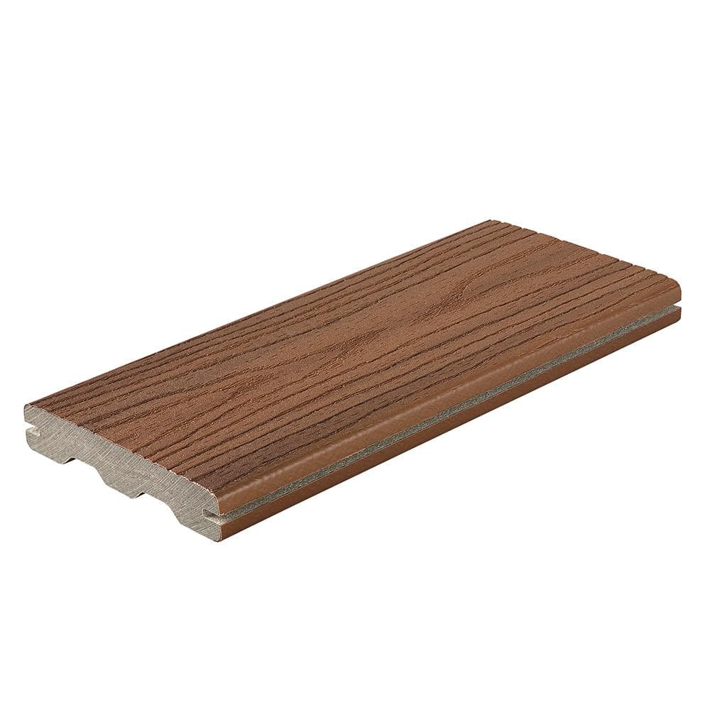Good Life 1 in. x 5-1/4 in. x 1 ft. Bungalow Grooved Edge Capped Composite 