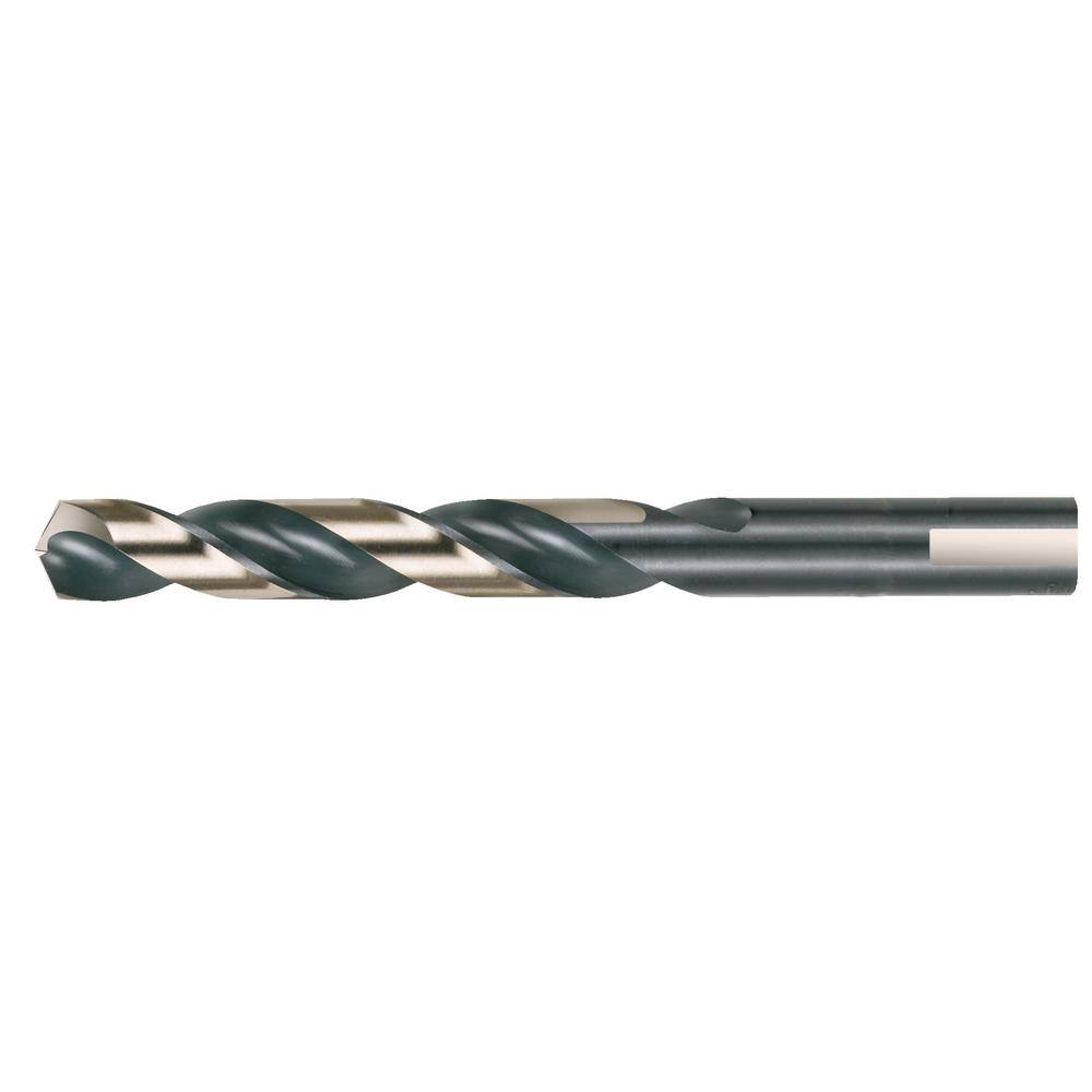 Cle-Line C22739 General Purpose Jobber Length Drill Letter Size R Drill Diameter 118-Degree Radial Point Pack of 6 High Speed Steel Straight Shank Steam Oxide Finish 