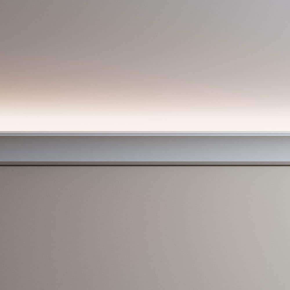 Brett Primed Urethane Crown Moulding 94.5" Gray