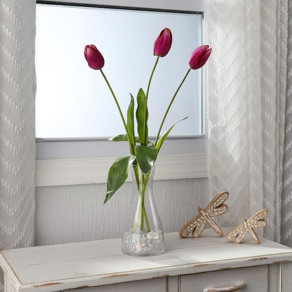 23 in. Purple Indoor Artificial Tulip Flower