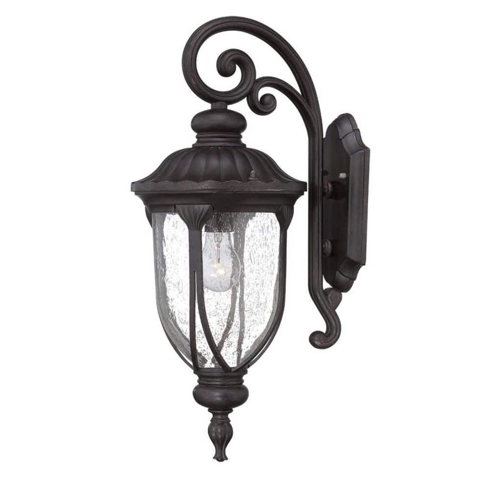 22.5 in. Black Outdoor Hardwired Sconce with No Bulbs Included price history on PriceWatchPro