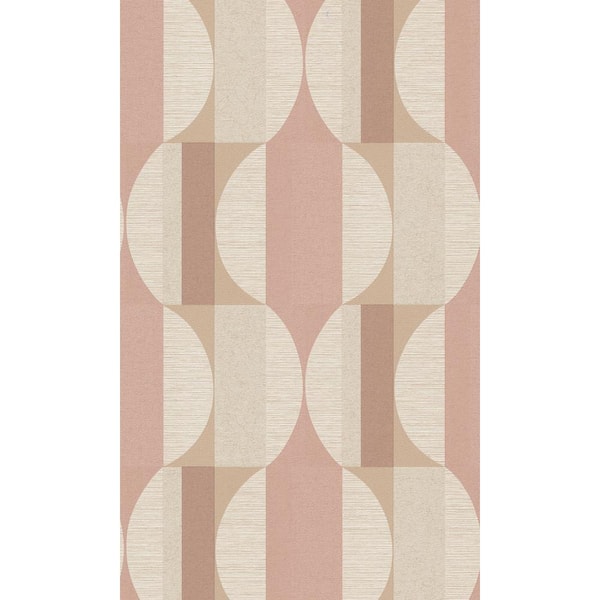 Walls Republic Pink Geometric All Over Printed Non-Woven Paper Non-Pasted Textured Wallpaper 57 sq. ft.