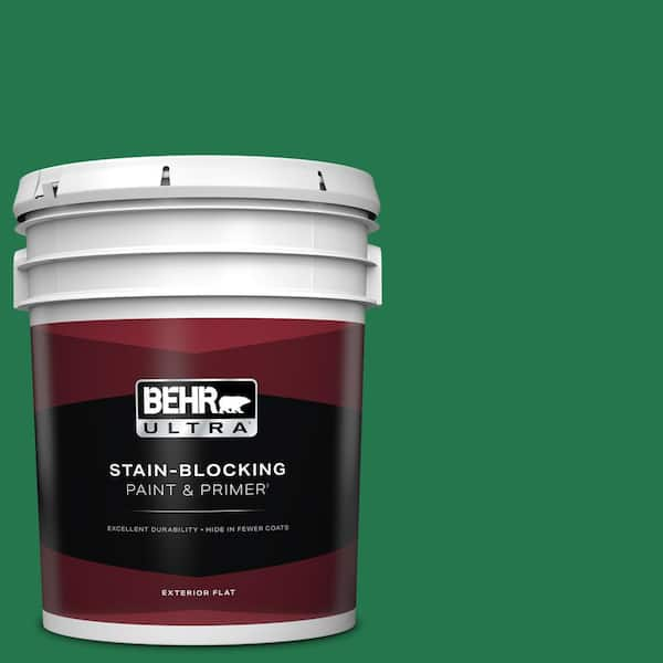 BEHR ULTRA 5 gal. #460B-7 Pine Grove Flat Exterior Paint & Primer