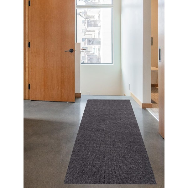 Entrance Garage Utility Carpet and Hallway Runner Rug Grey or Brown Many Sizes 