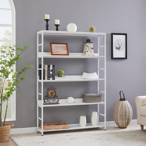 White on sale large bookshelf